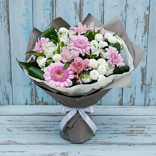 Букет цветов из:  Герберы, Альстромерии и Хризантемы в Чадане