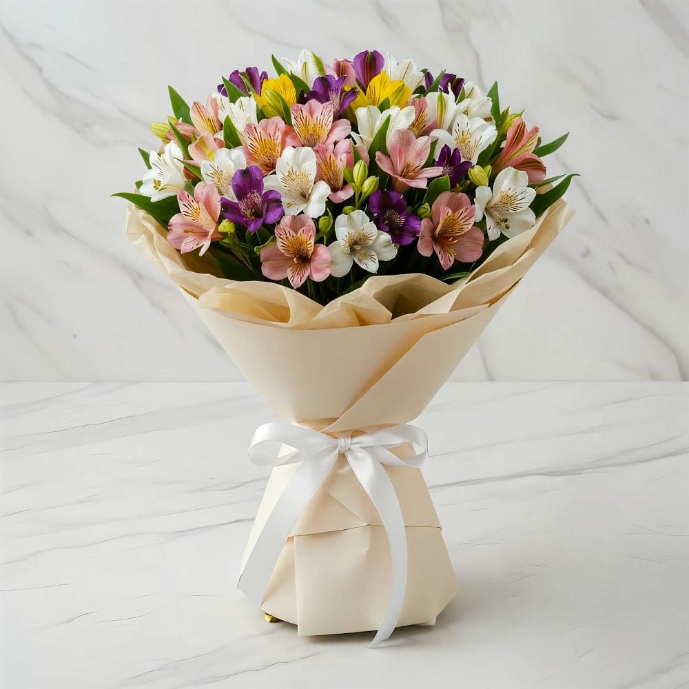 Букет цветов из: Альстромерии в Чадане