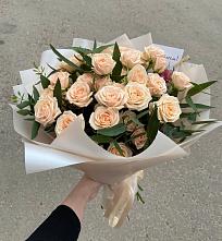 Букет Кремовые розы Латте в Чадане