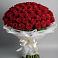 Букет 101 Красная роза Блэк Мэджик в Чадане
