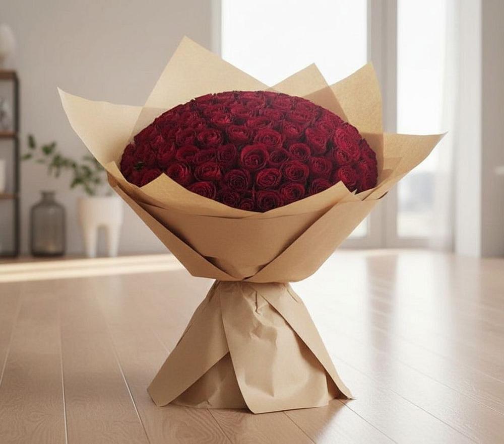 Букет 101 Красная роза в Чадане