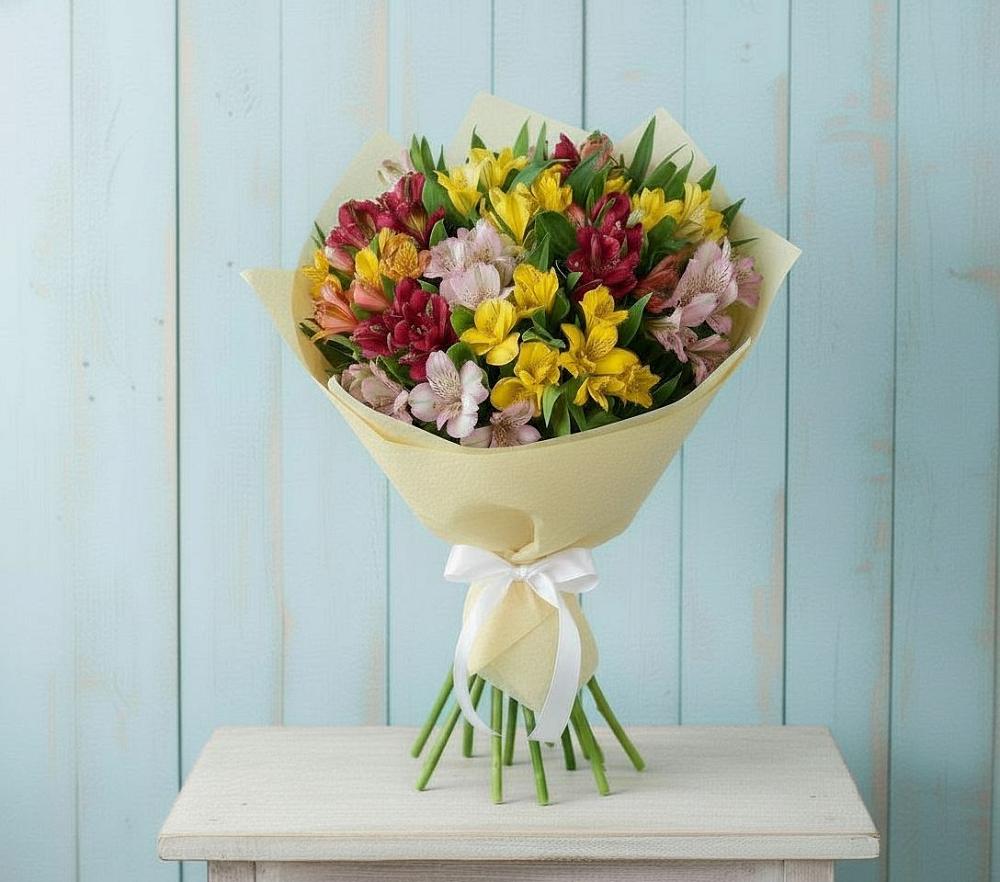 Букет цветов из: Альстромерии в Чадане