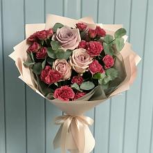 Букет цветов из:  Гвоздики и Розы #REPLACE_PRED# Чадане