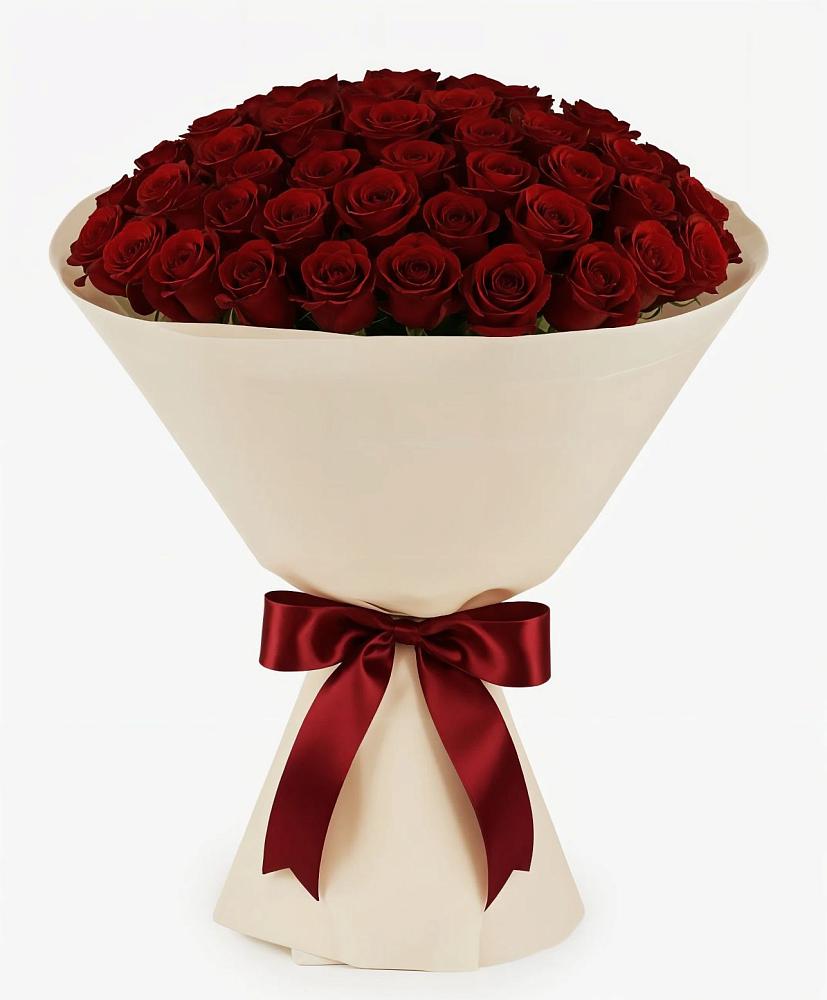 Букет 101 Бордовая роза Блэк Бакарра в Чадане